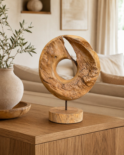 Teakholz deko ring - deko,