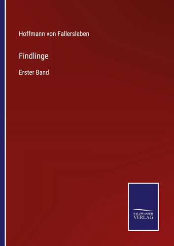 Findlinge erster band hoffmann - band,