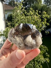 Rauchquarz Gwindel Fedenstock Schweiz  Mineralien Mineraliensammlung Schön Alt