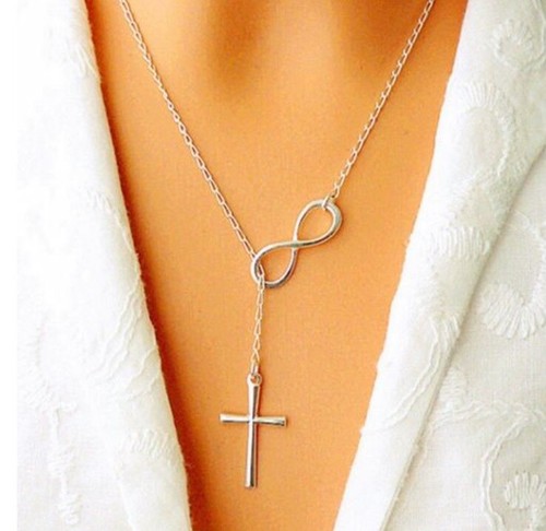 Damen silber halskette kreuz - damen,