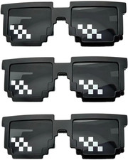 Pixel Mosaik Brille 3 Stk