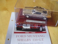 Ford Mustang Shelby 350 GT - Silver-Cars-Collection - Atlas - 1:43-NEU!!!