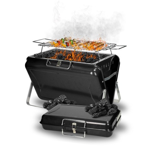 Tragbarer holzkohlegrill - tragbarer,