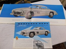 mercedes benz 300sl gullwing prospekte und single blatt brochure 100% originale
