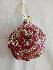 Christbaumkugel  "Rose"