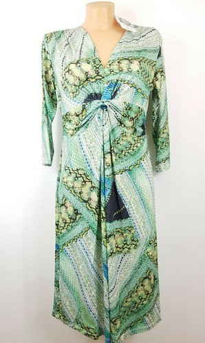 Manou lenz kleid snake lagune - manou,