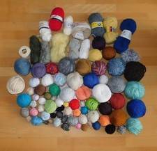 Ca. 3,7kg Woll- und Garnreste zum Basteln und Stricken