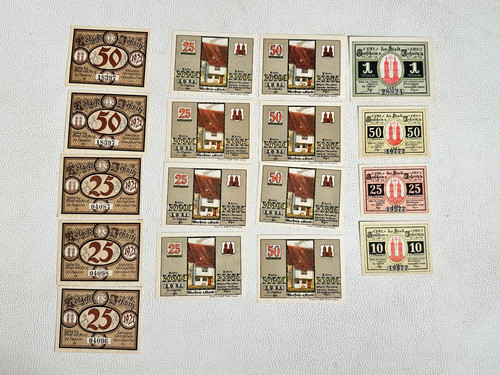 17x notgeld stadt jeßnitz - 17x,