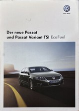 VW Passat und Passat Variant TSI ECOFUEL Prospekt Brochure Depliant 01/2009