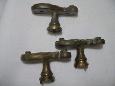 29941b 4x Gründerzeit Fenstergriff Rosette Messing window handle 1900 brass 