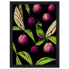 Parrot in Tree Fruit Bright