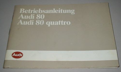 Betriebsanleitung audi typ - betriebsanleitung,