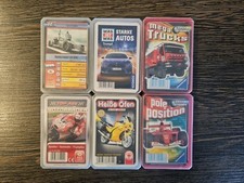 Auto,  Motorrad, Pole Position, Trucks Quartett Kartenspiele Konvolut