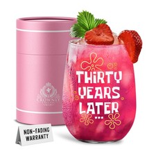 30. Geburtstag Glas Geschenk