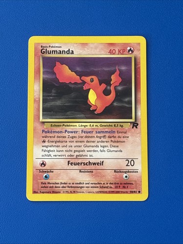 Pokémon karte glumanda 82 - glumanda, 50/82