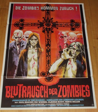 BLUTRAUSCH DER ZOMBIES - original Kinoplakat A1 - PAUL NASCHY Klimovsky