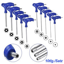 10 x Torx Schraubendreher Satz T-Griff Profil Schraubenzieher Schlüssel mit Loch