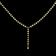 Y-Halskette Herzkette in Gold