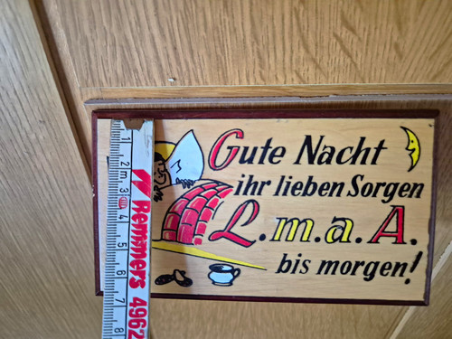 Holz deko schild spruch - holz,