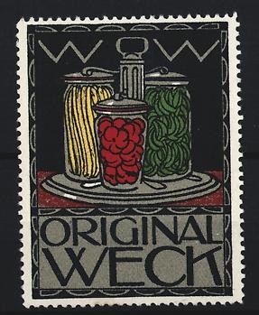 Reklamemarke original weck - original,