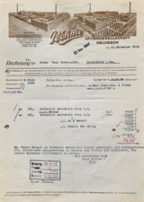 Delitzsch, histor. Rechnung der Schokoladen-Fabrik Böhme AG, 1938