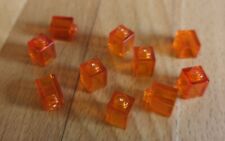 10 orange-durchsichtige Lego