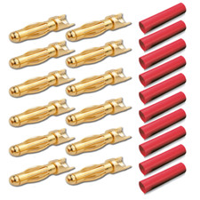✅ 10 Stück 4mm Goldstecker