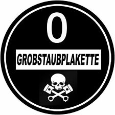 Schwarze Feinstaubplakette