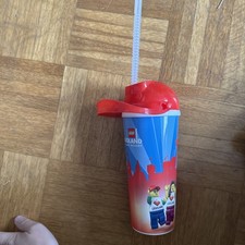 Legoland Billund Becher Kinderbecher Trinkbecher Sammelbecher Strohhalm