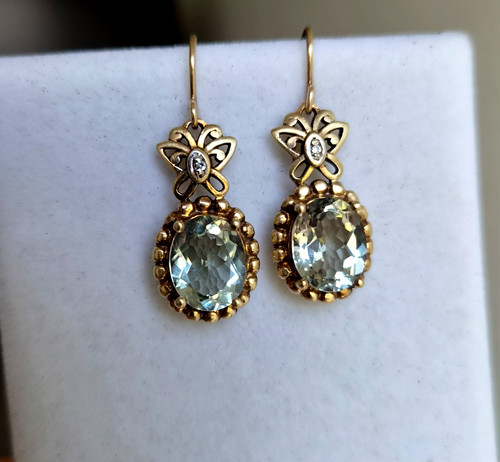 Antike 375 gold ohrringe - 375,
