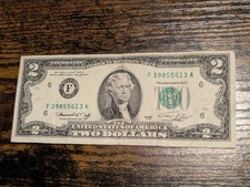 USA 2 $ Zwei Dollar Schein