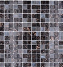 Mosaik Goldensilk grau schwarz