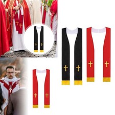 Klerus-Messe-Stola, Priester-Schal, Pastor-Hochzeits-Stola für Männer und