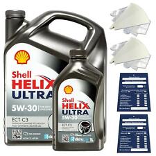 5 Liter original Shell Helix Ultra ECT 5W30 C3 Motoröl MB BMW OPEL ACEA C3 SET