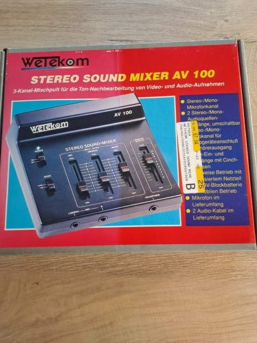 Stereo mixer wetekom av100 - stereo,