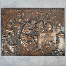 1 großes Vintage Kupferbild