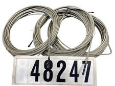 3x 17,5m Seil Stahlseil Drahtseil verzinkt Ø6mm 48247