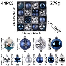 Weihnachtskugel-Set 44-teilige