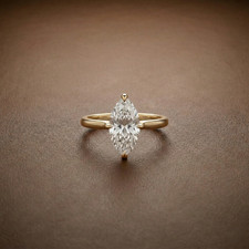 3CT Marquise Schnitt Moissanit