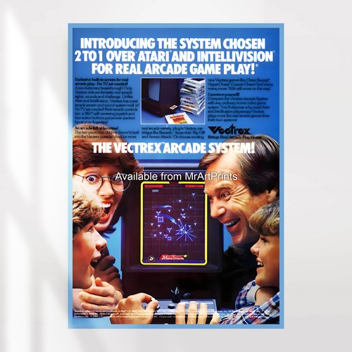 Vectrex poster retro - vectrex,