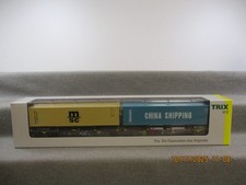 Trix Spur H0 24803 Güterwagen Doppel-Containertragwagen in OVP