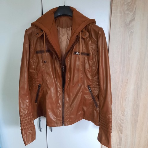 Damen lederjacke braun - gr.,