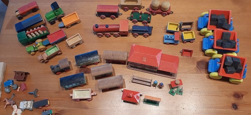 Holzeisenbahn set antik - set,