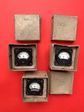 3x Amperemeter 30W Sender Wehrmacht NOS Funk Kfz Panzer Radio WaA