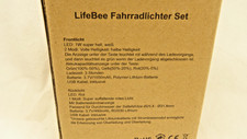 LED Fahrrad Licht, "LifeBee", 40Lux,  Front- + Rücklicht, USB, Li-Ion-Bat. Top,