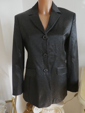 ORWELL Damen Kunstleder Blazer / Jacke, Schwarz, Gr. 34