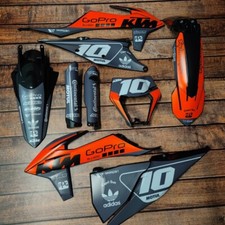 Grafik + Plastik KTM EXC EXC-F 2020-2023 XC-W XCF-W Enduro dekor angewandte satz