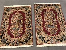 2 x echte Kerman / Kirman Orientteppiche Perser Top sehr fein! ca. 68x48 cm NEU!