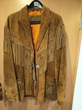 Herren Fransen Lederjacke