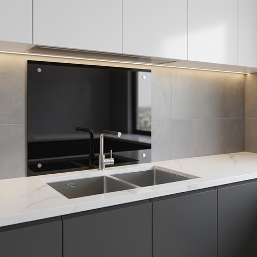 120x60 glas küchenrückwand - glas,